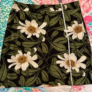 Ann Taylor Factory Floral Magnolia Skirt